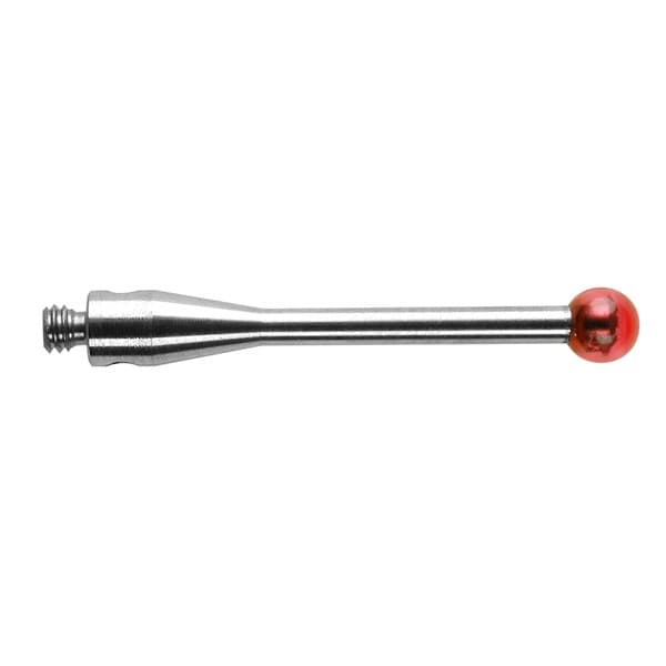 M2 Ø3 mm ruby ball, stainless steel stem, L 20 mm, EWL 17 mm