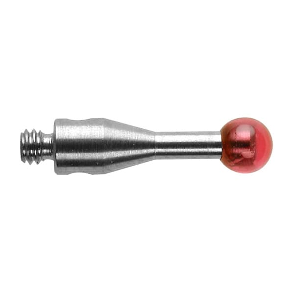 M2 Ø3 mm ruby ball, stainless steel stem, L 10 mm, EWL 7 mm
