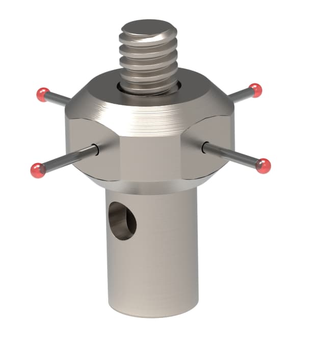 M2 4-way star, Ø0.5 mm ruby balls, 10 mm span