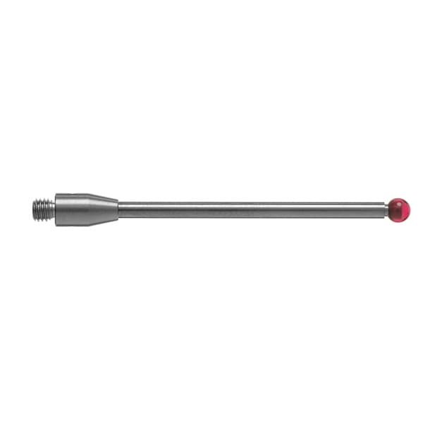 M3 Ø3 mm ruby ball, tungsten carbide stem, L 40 mm, EWL 33.7 mm