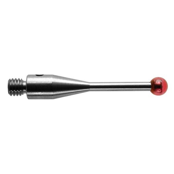 M3 Ø3 mm ruby ball, stainless steel stem, L 21 mm, EWL 14.7 mm