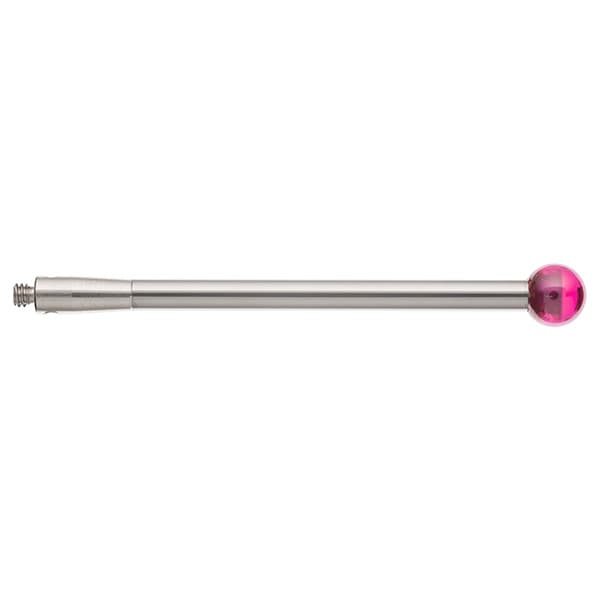 M2 Ø5 mm ruby ball, tungsten carbide stem, L 40.25 mm, EWL 40.25 mm
