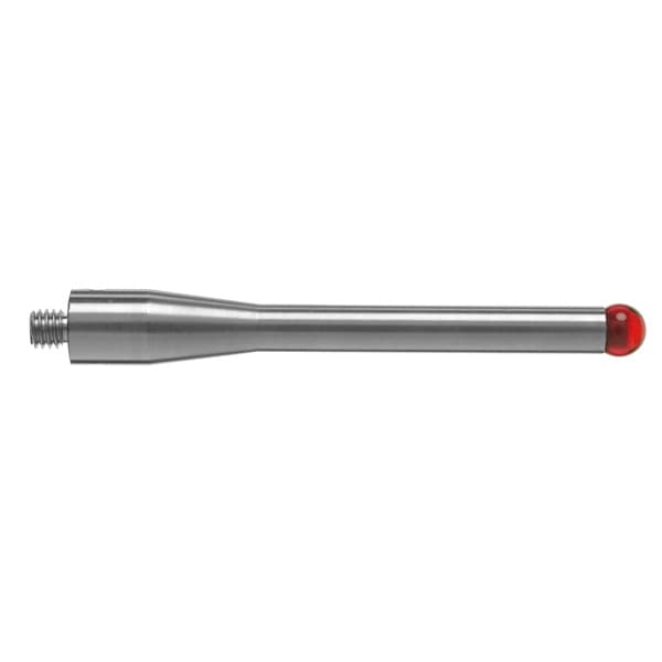 M4 Ø5 mm ruby ball, stainless steel stem, L 50 mm, EWL 33.5 mm
