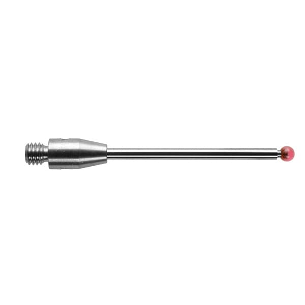 M3 Ø2 mm ruby ball, tungsten carbide stem, L 30 mm, EWL 22.8 mm