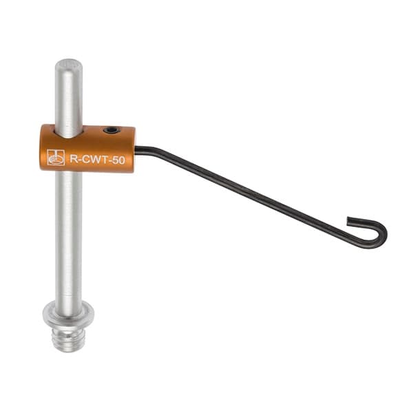 49.7 mm soft tip spring wire clamp with 50.0 mm post and M6 thread