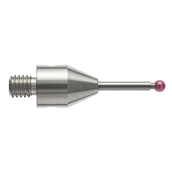 M4 Ø1 mm ruby ball, tungsten carbide stem, L 20 mm, EWL 10 mm