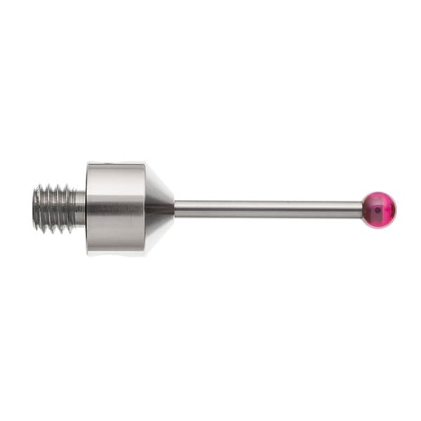 M5 Ø4 mm ruby ball, tungsten carbide stem, L 30 mm, EWL 21 mm