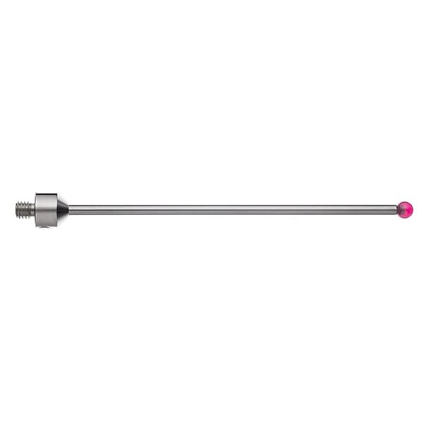 M5 Ø5 mm ruby ball, tungsten carbide stem, L 100 mm, EWL 91 mm