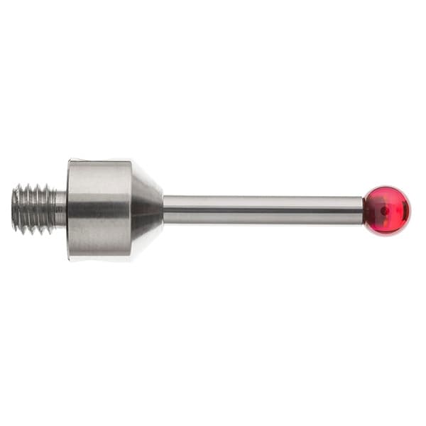 M5 Ø5 mm ruby ball, tungsten carbide stem, L 30 mm, EWL 21.5 mm