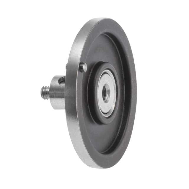 M2 Ø18 mm silver steel disc, 1.5 mm width, with roller