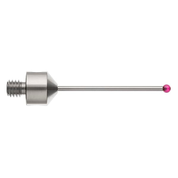 M5 Ø2.5 mm ruby ball, tungsten carbide stem, L 40 mm, EWL 31 mm