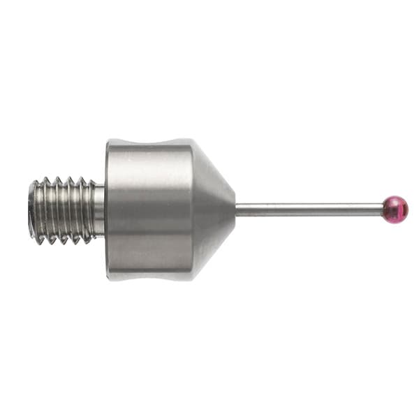M5 Ø1.5 mm ruby ball, tungsten carbide stem, L 20 mm, EWL 11 mm