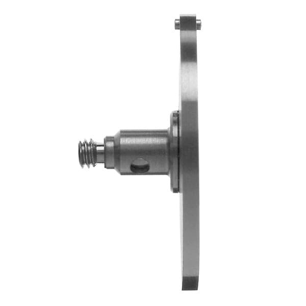 M2 Ø25 mm silver steel disc, 1.6 mm width, with roller