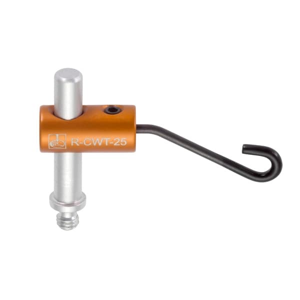 31.3 mm soft tip spring wire clamp with 25.0 mm post and M4 thread