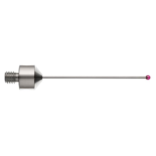 M5 Ø2 mm ruby ball, tungsten carbide stem, L 50 mm, EWL 41 mm