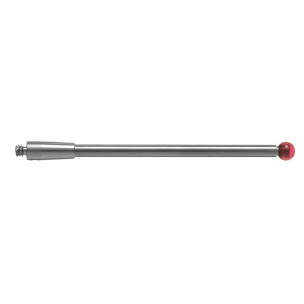 M2 Ø3 mm ruby ball, tungsten carbide stem, L 40 mm, EWL 37 mm