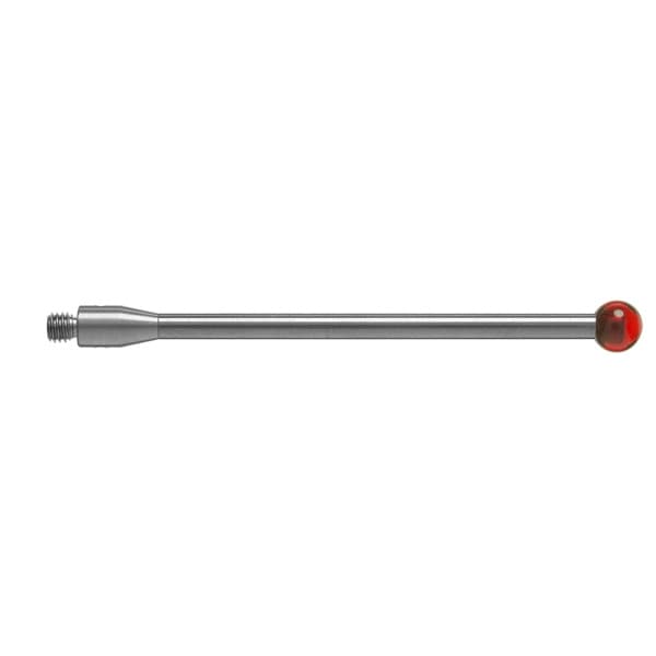 M3 Ø5 mm ruby ball, tungsten carbide stem, L 50 mm, EWL 50 mm