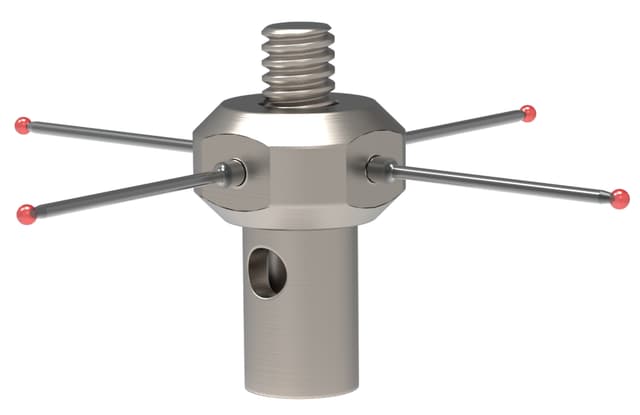 M2 4 ball star, Ø0.5 mm ruby balls, 20 mm span