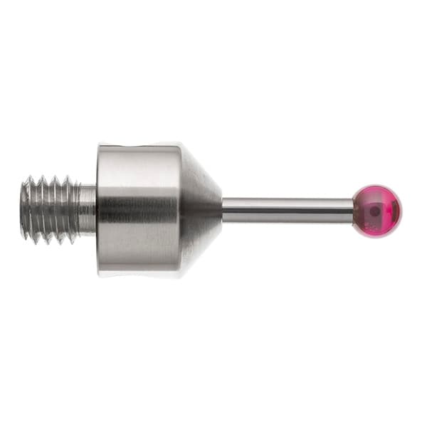 M5 Ø4 mm ruby ball, tungsten carbide stem, L 20 mm, EWL 11.9 mm