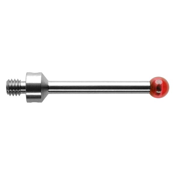 M4 Ø5 mm ruby ball, stainless steel stem, L 30 mm, EWL 26 mm