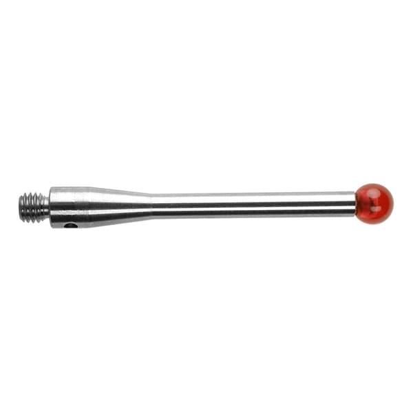 M3 Ø4 mm ruby ball, stainless steel stem, L 31 mm, EWL 27 mm