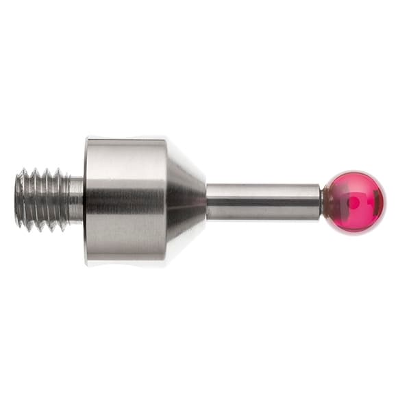 M5 Ø5 mm ruby ball, tungsten carbide stem, L 20 mm, EWL 11.5 mm