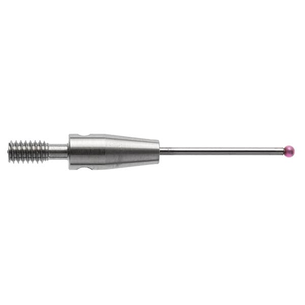 M2 Ø1 mm ruby ball star stylus centre, tungsten carbide stem, L 18.5 mm