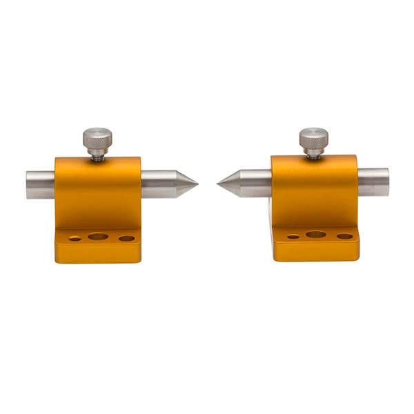 Centres with Ø12.7 mm pins for use with M4, M6, M8 and 1/4-20 fixturing components